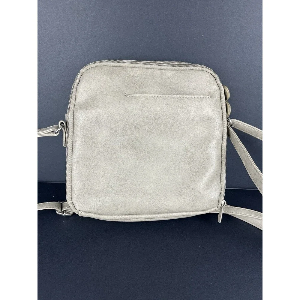 Multisac North South Ziparound Crossbody Bag Beige Organizer‎ Multi Pocket
